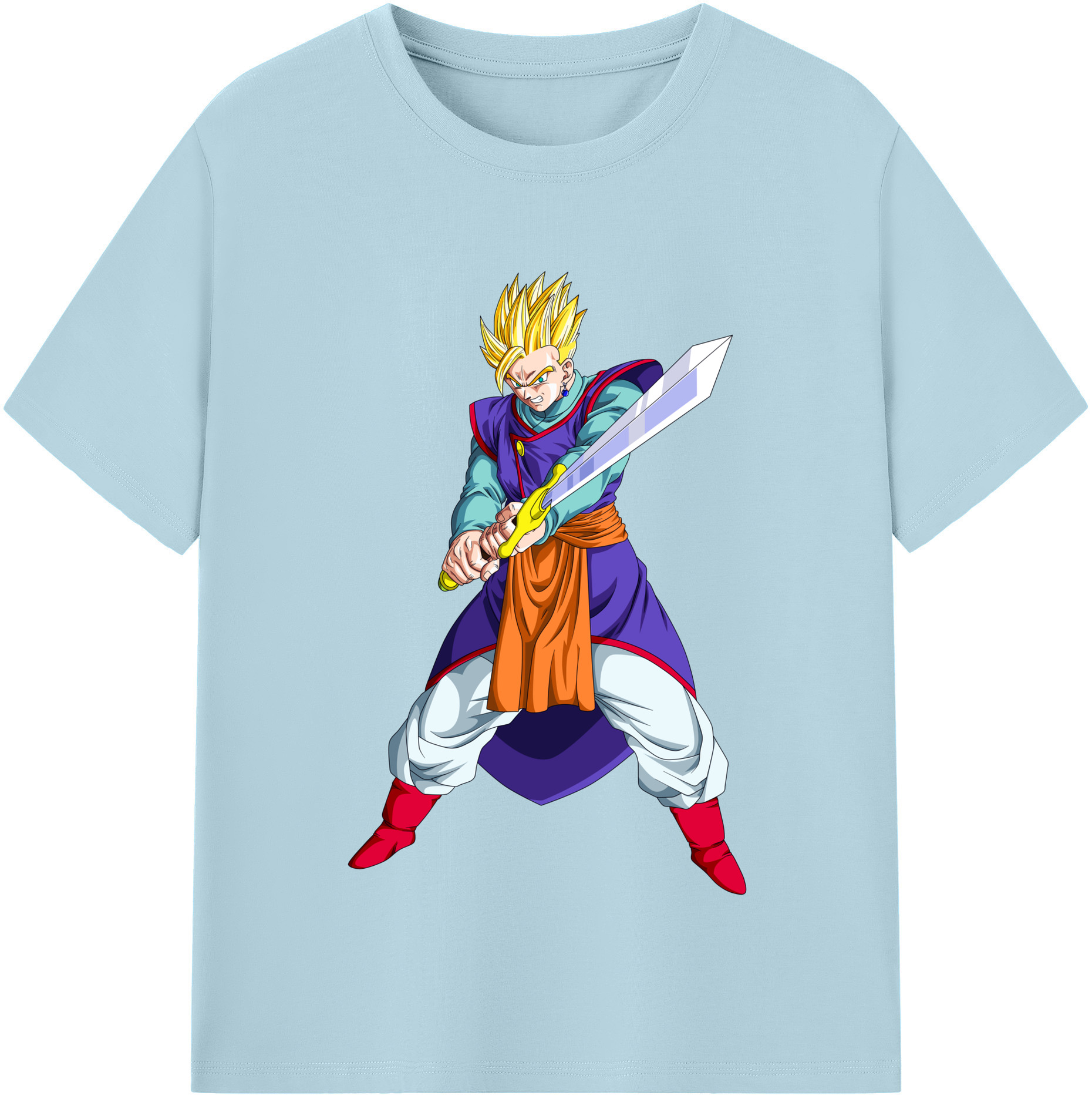 （画像用） ドラゴンボール 孫 悟飯（そんごはん）DRAGON BALL Son Gohan 綿100％半袖Tシャツ（フロントプリント）